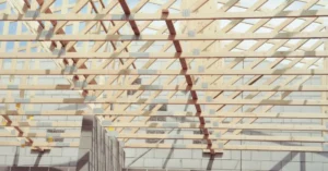 Hogback Wood Roof Truss No Workers