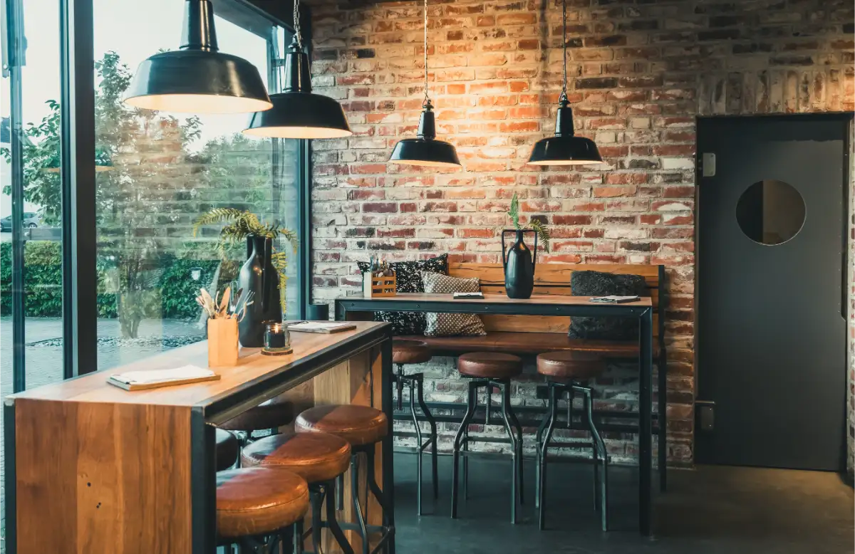 Restaurant Dining Area Brick