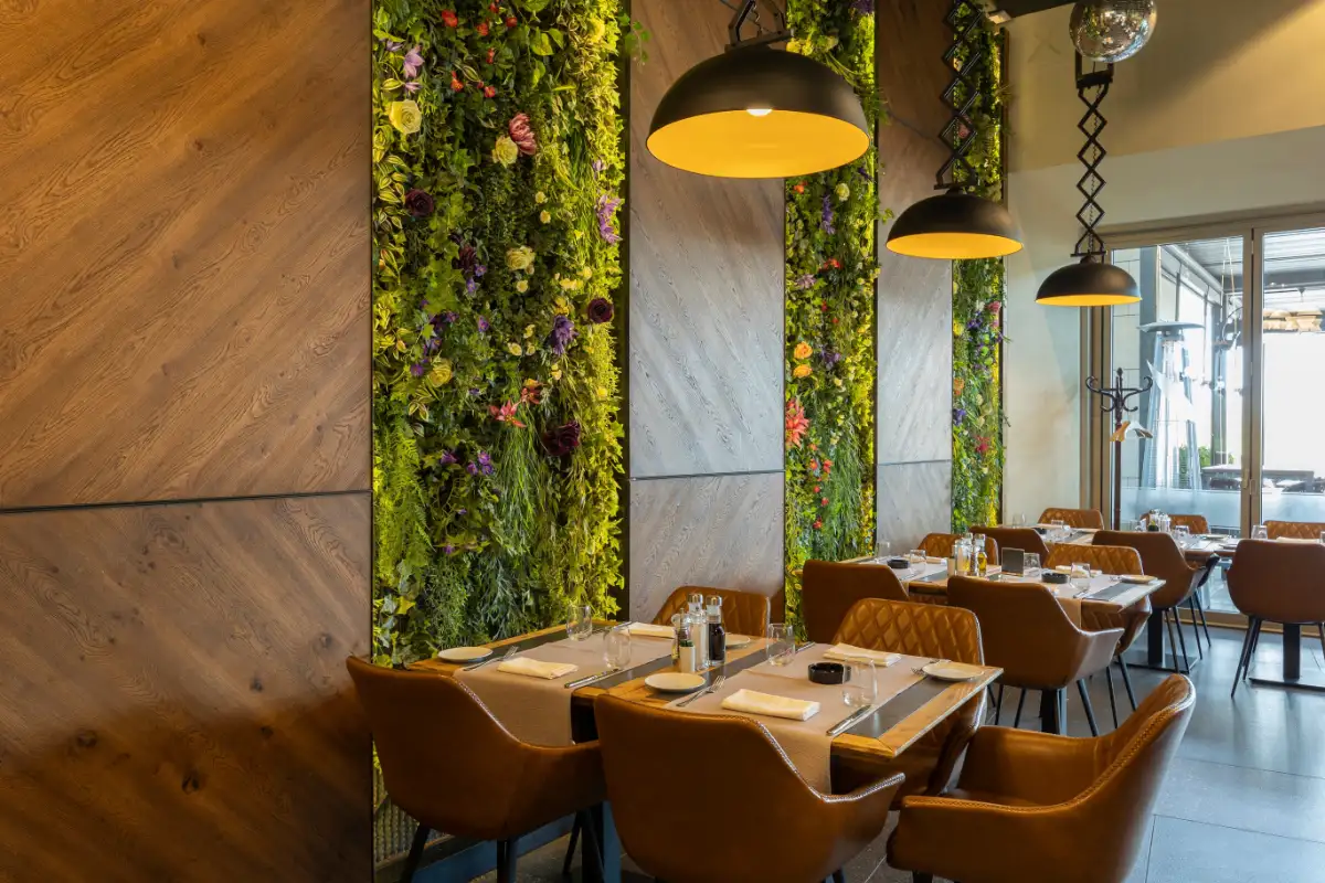 Restaurant Dining Area Modern Green